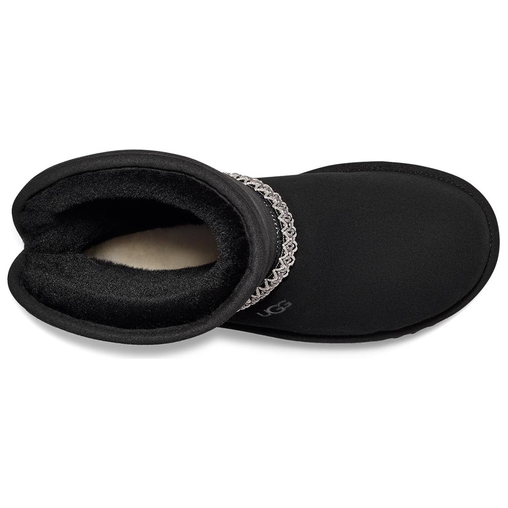 (W) UGG Classic Short Crescent Boot Black 圖 6