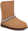 Shop (W) UGG Classic Short Stivale Crescent Marrone Castagna 1161770-CHE