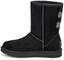 (Women) UGG Classic Short Crystal Snow Boots Black 1111791-BLK (Women) UGG Classic Short Crystal Snow Boots Black 1111791-BLK