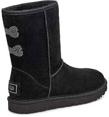 (Women) UGG Classic Short Crystal Snow Boots Black 1111791-BLK Shop (Women) UGG Classic Short Crystal Snow Boots Black 1111791-BLK