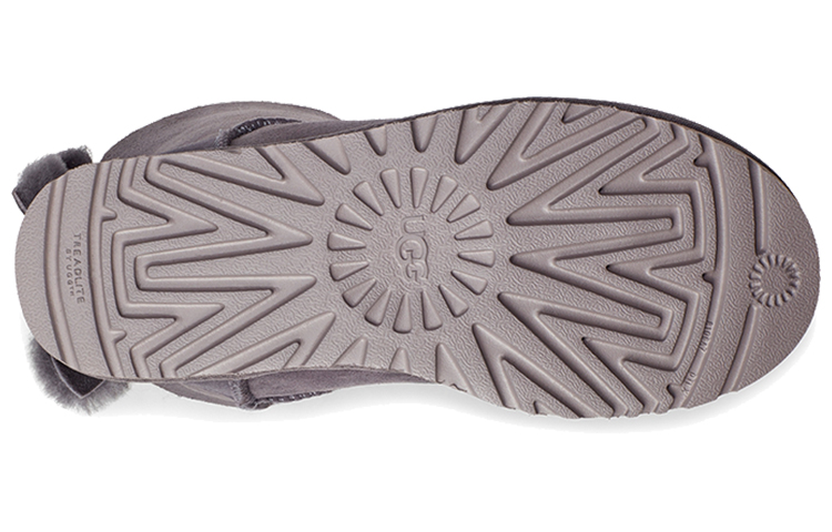 (W) UGG Classic Short Cuffed Bow Fleece Lined Purple Gray 圖 6