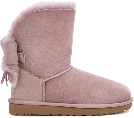 (Women) UGG Classic Short Cuffed Bow Snow Boots Pink 1112501-DUS Order (Women) UGG Classic Short Cuffed Bow Snow Boots Pink 1112501-DUS