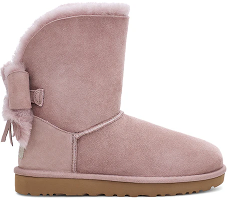 (Women) UGG Classic Short Cuffed Bow Snow Boots Pink 1112501-DUS Order (Women) UGG Classic Short Cuffed Bow Snow Boots Pink 1112501-DUS