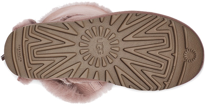 (Women) UGG Classic Short Cuffed Bow Snow Boots Pink 1112501-DUS Details for (Women) UGG Classic Short Cuffed Bow Snow Boots Pink 1112501-DUS