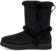 (Women) UGG Classic Short Fluff Spill Seam Snow Boots Black 1112500-BLK (Women) UGG Classic Short Fluff Spill Seam Snow Boots Black 1112500-BLK