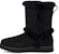 (W) UGG Classic Short Fluff Spill Seam But Salji Hitam 1112500-BLK