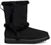 Order (W) UGG Botas Negras Clásicas Cortas con Forro y Costura Fluff Spill para Nieve 1112500-BLK