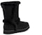 (W) UGG Classic Short Fluff Spill Seam But Salji Hitam 1112500-BLK