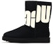Buy (W) UGG Classic Short 2 Chopd 'Hitam Putih' 1129231-BLK