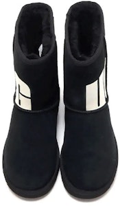 UGG 經典短筒2 Chopd 絨面 休閒舒適加絨 中筒 雪地靴 女款 黑色 Shop UGG 經典短筒2 Chopd 絨面 休閒舒適加絨 中筒 雪地靴 女款 黑色