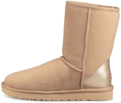 (W) UGG Classic Short II Metallic Fleece Lined Krim Kuning 1019030-DRI Buy (W) UGG Classic Short II Metallic Fleece Lined Krim Kuning 1019030-DRI