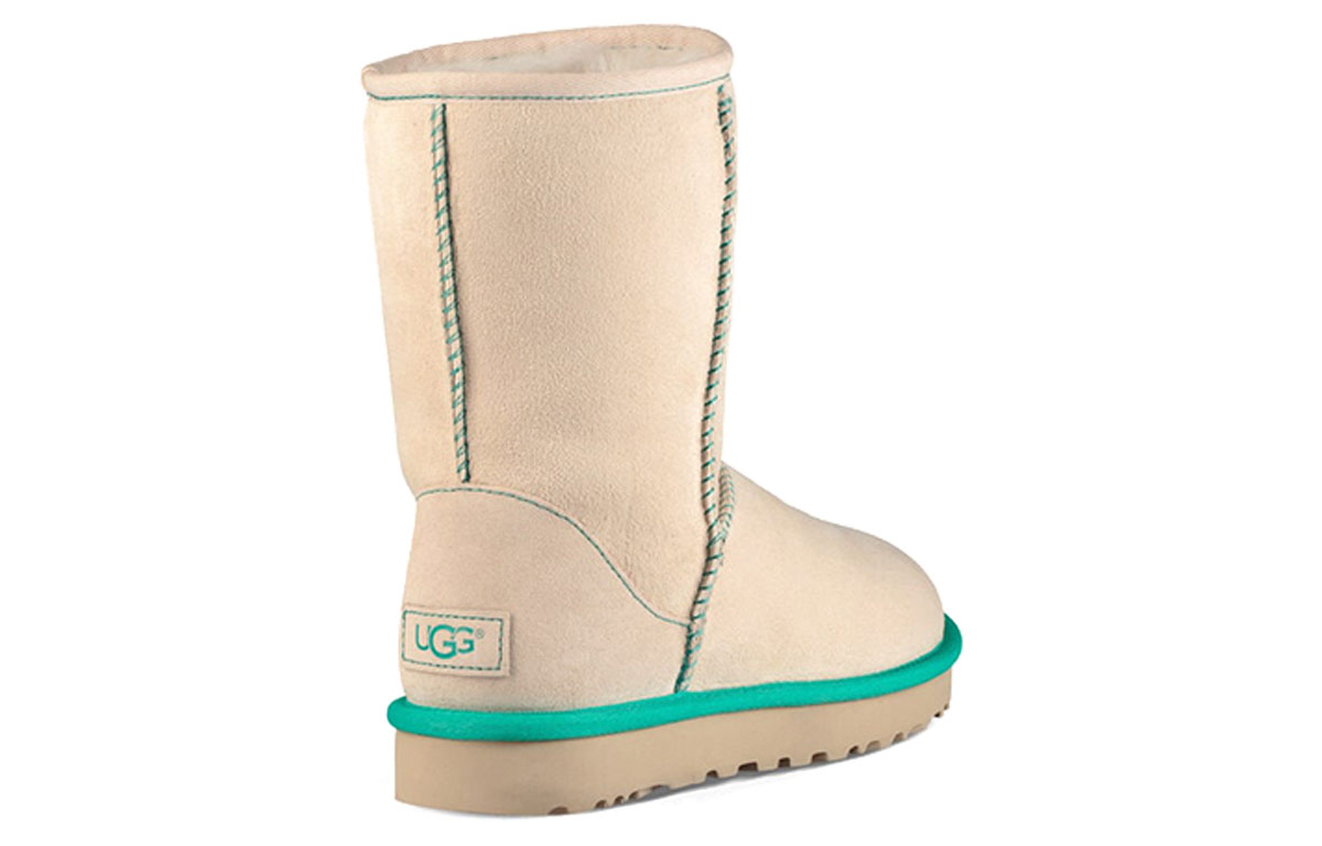 (W) UGG Classic Short II Neon 'Cream White' 圖 4