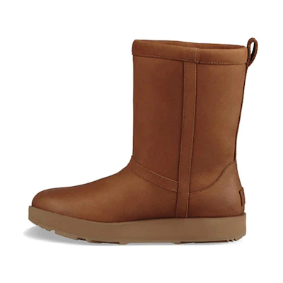 (W) UGG Classic Short Leather 'Chestnut'