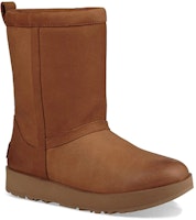 UGG 經典短款皮革雪地靴 女款 栗子棕色 Lookbook UGG 經典短款皮革雪地靴 女款 栗子棕色