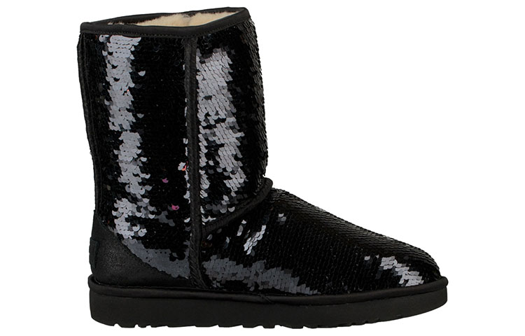 Order (W) UGG 클래식 숏 시퀸 블랙 1094982-BLK