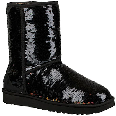 (W) UGG 클래식 숏 시퀸 블랙 1094982-BLK Lookbook (W) UGG 클래식 숏 시퀸 블랙 1094982-BLK