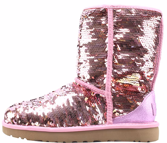 women-ugg-classic-short-sequin-pink-1094982-pink