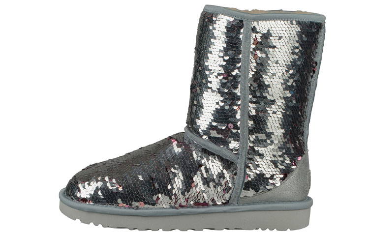 (Women) UGG Classic Short Boot 'Sequin - Silver' 1094982-SLVR
