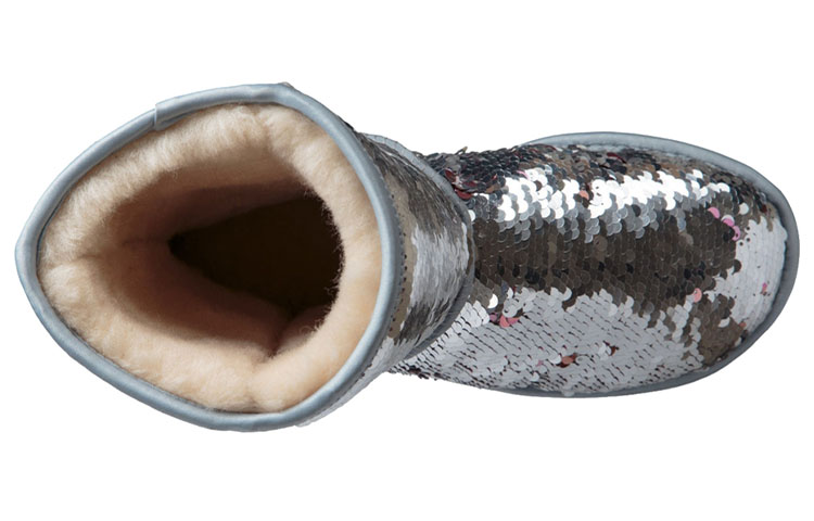 (W) UGG Classic Short Boot 'Sequin - Silver' 圖 5