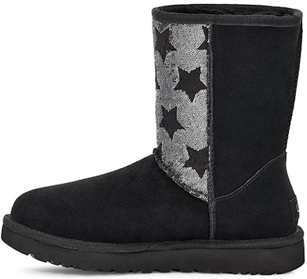 (W) UGG Clásico Corto Lentejuelas Estrellas Negro 1111029-BLK Buy (W) UGG Clásico Corto Lentejuelas Estrellas Negro 1111029-BLK