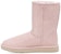 (W) UGG Classic Pendek Snow Leopard Fleece Berbulu Merah Jambu 1113495-QRT