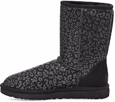 Buy (W) UGG经典短款雪豹毛绒内衬黑色靴子 1113495-BLK