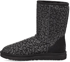 (W) UGG Classic Pendek Salji Leopard Berbulu Hitam 1113495-BLK Buy (W) UGG Classic Pendek Salji Leopard Berbulu Hitam 1113495-BLK