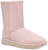 (W) UGG Classic Pendek Snow Leopard Fleece Berbulu Merah Jambu 1113495-QRT
