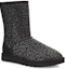 Lookbook (W) UGG Classic Pendek Snow Leopard Berbulu Hitam 1113495-BLK