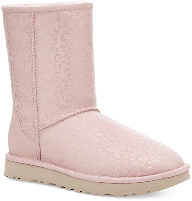 (W) UGG Classic Short Leopardo de Nieve Fleece Forrado Rosa 1113495-QRT Lookbook (W) UGG Classic Short Leopardo de Nieve Fleece Forrado Rosa 1113495-QRT