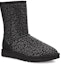 Lookbook (W) UGG Classic Pendek Salji Leopard Berbulu Hitam 1113495-BLK