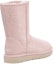 Shop (W) UGG Classic Pendek Snow Leopard Fleece Berbulu Merah Jambu 1113495-QRT