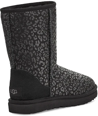 (W) UGG Classic Pendek Snow Leopard Berbulu Hitam 1113495-BLK Shop (W) UGG Classic Pendek Snow Leopard Berbulu Hitam 1113495-BLK