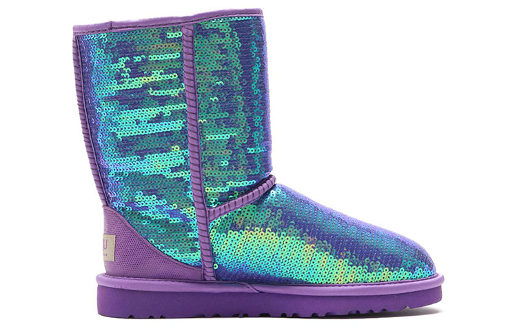 (W) UGG Classic Short Sparkles 'Bright Purple' 圖 2
