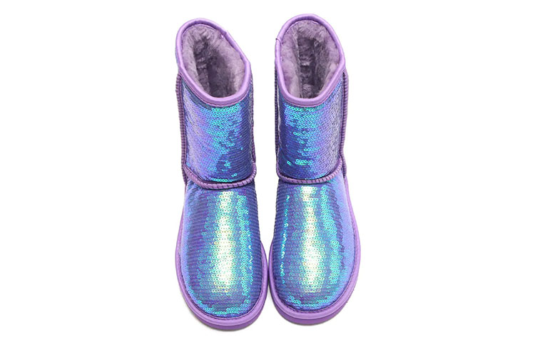 (W) UGG Classic Short Sparkles 'Bright Purple' 圖 4
