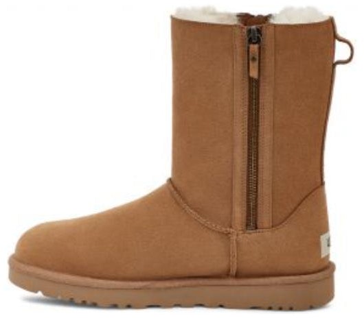 women-ugg-short-boot-fashion-warm-two-layer-cowhide-brown-1153490-che
