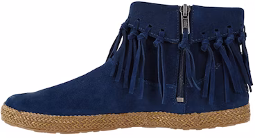 (Women) UGG Classic Short Zip Fringe 'Navy' 1012502-NAVY (Women) UGG Classic Short Zip Fringe 'Navy' 1012502-NAVY