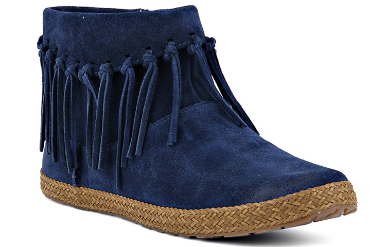 (W) UGG Classic Short Zip Fringe 'Navy' 圖 3