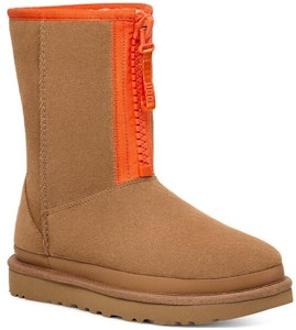 (W) UGG Classic Short Zipper Tape Logo Boot 'Chestnut' Cokelat Tan 1144035-CHE Lookbook (W) UGG Classic Short Zipper Tape Logo Boot 'Chestnut' Cokelat Tan 1144035-CHE