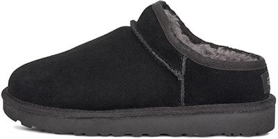 (Women) UGG Classic Slippers Fleece Lined Black 1108193-BLK (Women) UGG Classic Slippers Fleece Lined Black 1108193-BLK
