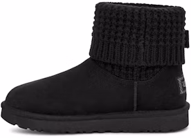 (Women) UGG Classic Solene Mini Snow Boots Black 1113463-BLK (Women) UGG Classic Solene Mini Snow Boots Black 1113463-BLK