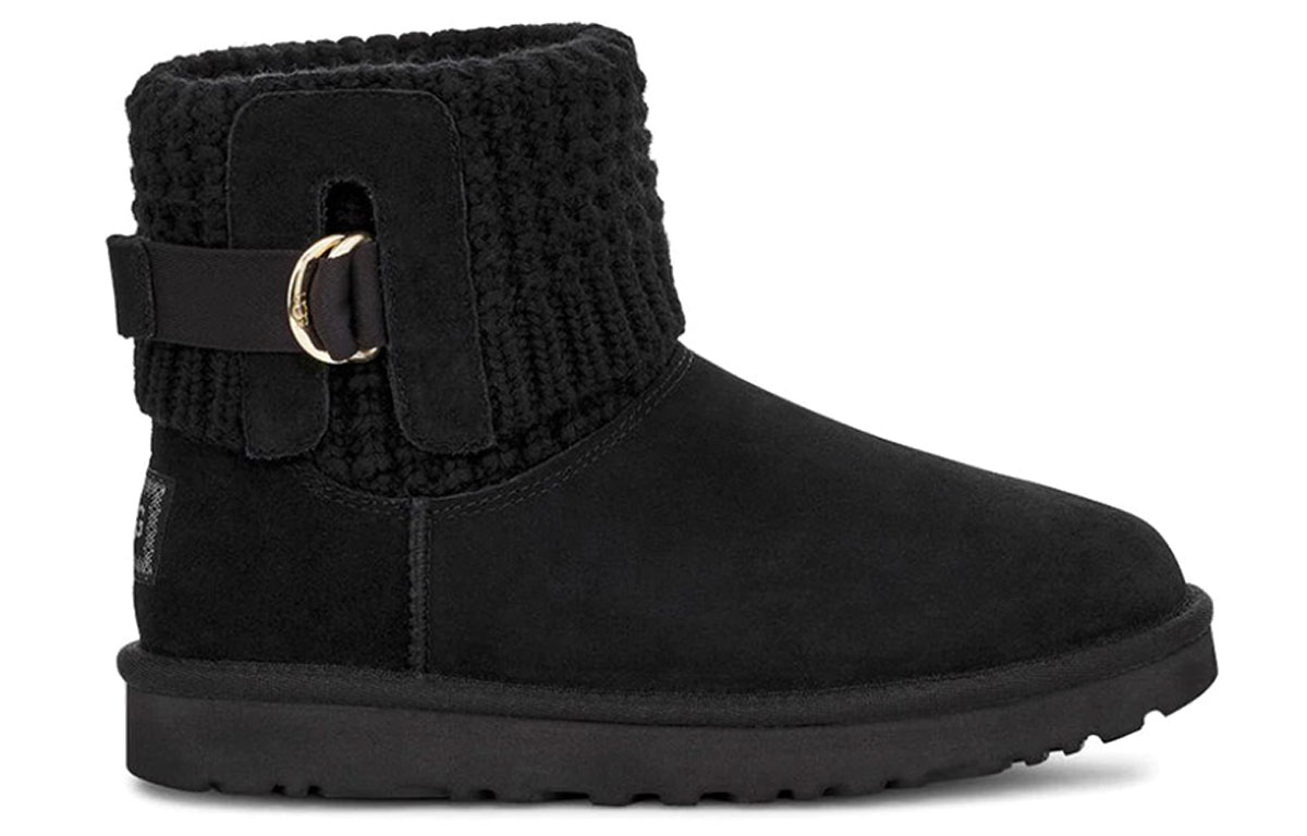 Order UGG 經典 Solene 迷你雪地靴 女款 黑色