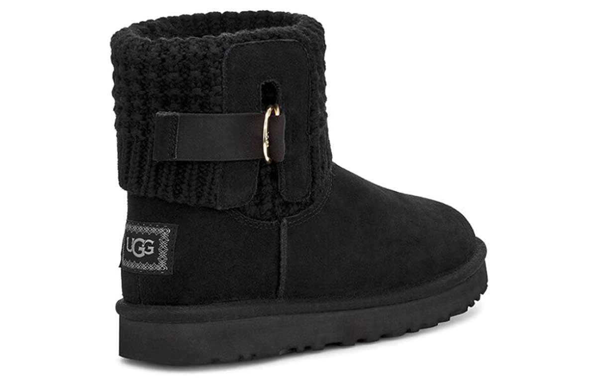 (W) UGG Classic Solene Mini Snow Boots Black 圖 4