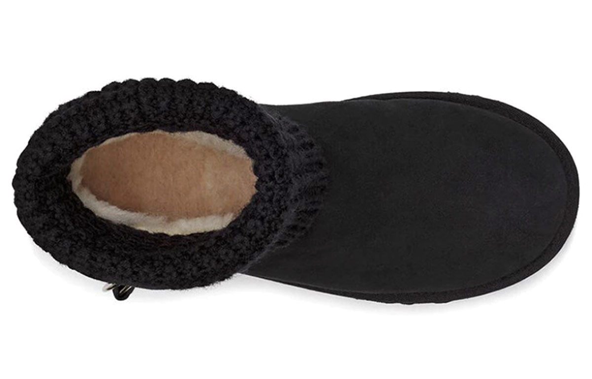 (W) UGG Classic Solene Mini Snow Boots Black 圖 5