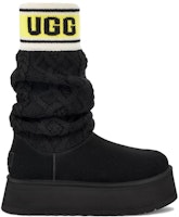 (W) UGG 黑色经典毛衣字母靴 1144045-BLK Order (W) UGG 黑色经典毛衣字母靴 1144045-BLK