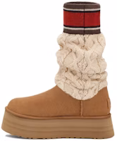(Women) UGG Classic Sweater Letter Boot Chestnut 1144045-CHE (Women) UGG Classic Sweater Letter Boot Chestnut 1144045-CHE