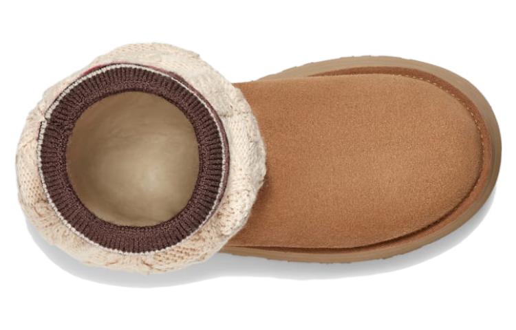 Purchase (W) UGG Classic Sweater Letter Boot Chestnut Sepatu Bot Coklat Kasual. 1144045-CHE