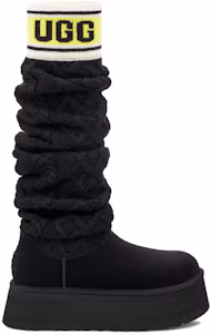 Lookbook (Women) UGG Classic Sweater Letter Tall 2cm 'Black' 1144044-BLK
