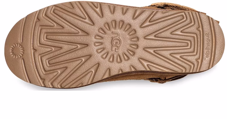 UGG 牛反絨 休閒經典混合束帶 雪地靴 女款 栗色 Shop UGG 牛反絨 休閒經典混合束帶 雪地靴 女款 栗色