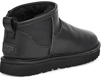 (W) UGG Classic Ultra Mini Kulit 'Hitam' 1117534-BLK Shop (W) UGG Classic Ultra Mini Kulit 'Hitam' 1117534-BLK
